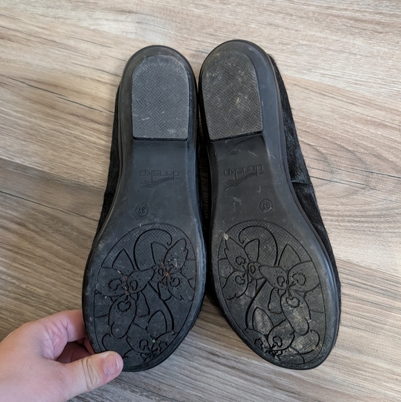Dansko Women's 37, 6.5-7, Olivia, Black Calf Hair Loafer/Flat, Professional - Picture 3 of 7
